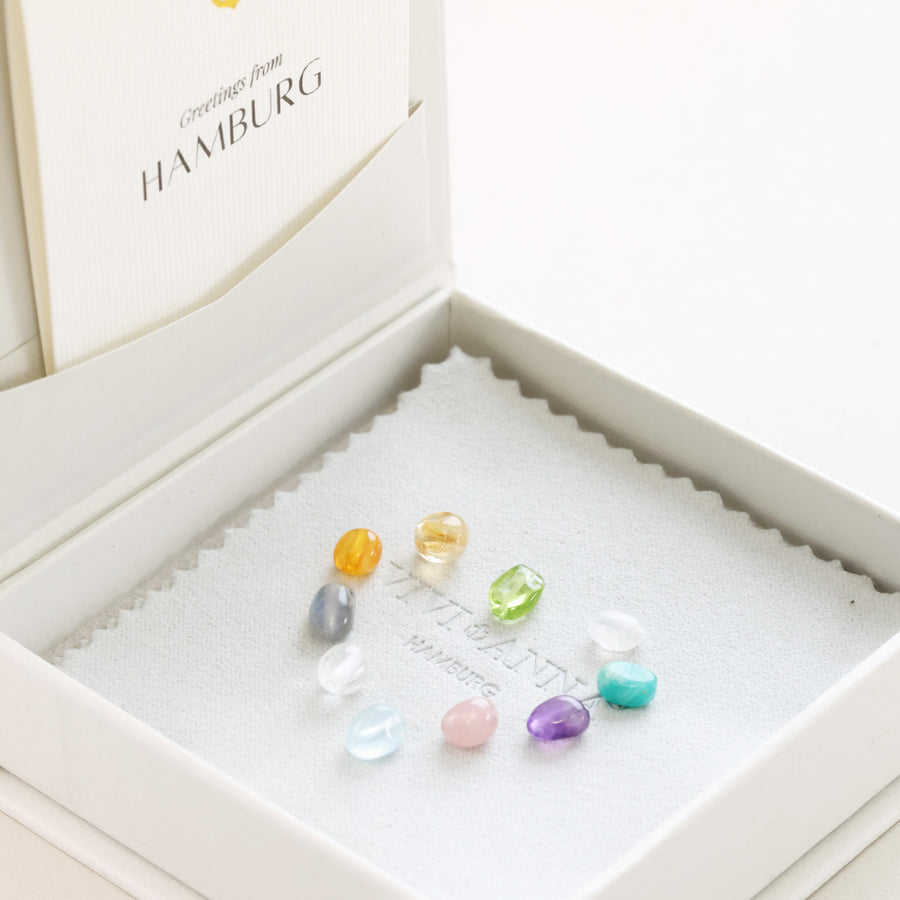 Bunte Natursteine in der VIVIANNA Geschenkbox